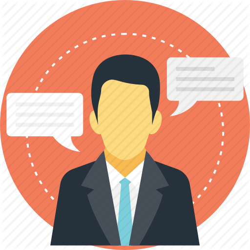 A Person Speaking, Conversation, Man Speech, Man Talking, Message Icon