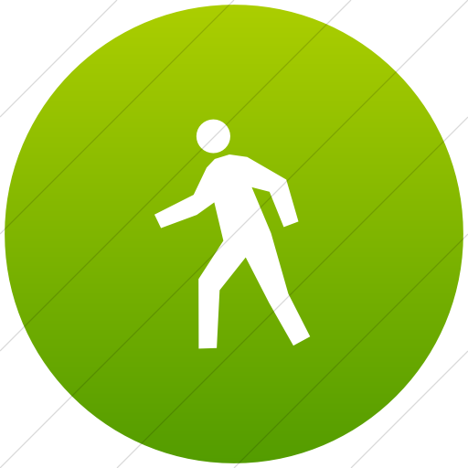 Flat Circle White On Green Gradient Classica Student