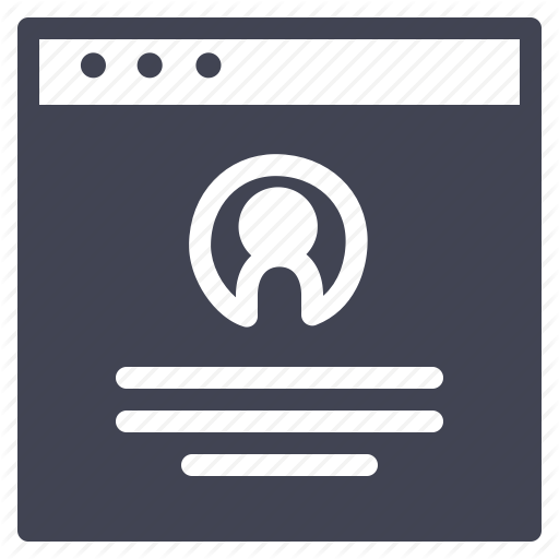 Account, Browser, Design, Personal, Profile, Ui, Website Icon