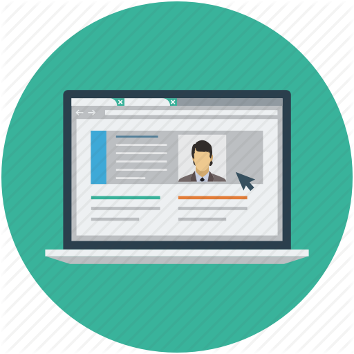 Personal Website, Profile Page, Social Site, Web Profolio Icon