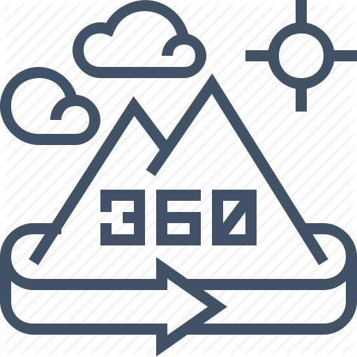 Degrees, Landscape, Perspective Icon