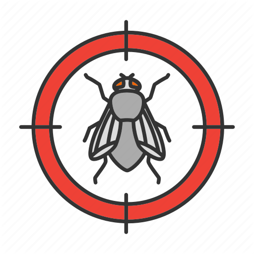 Fly, Flying, Housefly, Insect, Pest, Search, Target Icon