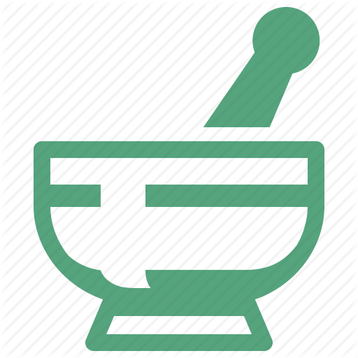 Drugs, Mortar, Pestle, Pharmacy Icon