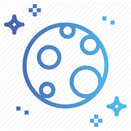 Full, Moon, Phase, Space Icon