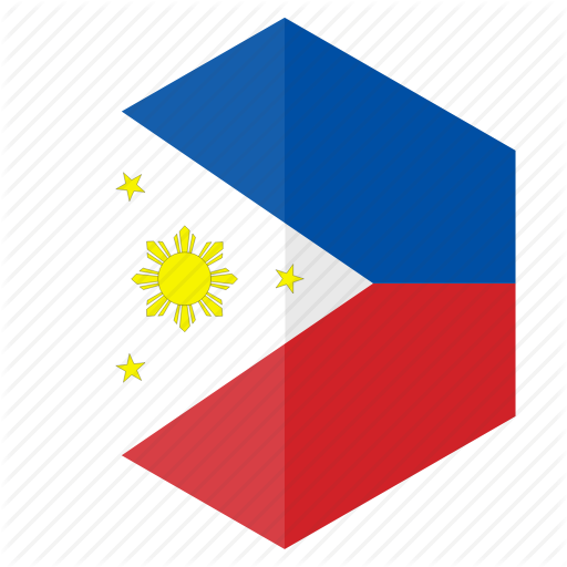 Asia, Country, Design, Flag, Hexagon, Philippines Icon