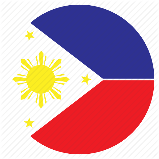 Asia, Country, Flag, Nation, Philippines, Round Icon