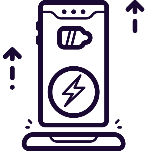 Battery, Charge, Charging, Mobile, Phone, Wireless Icon Free