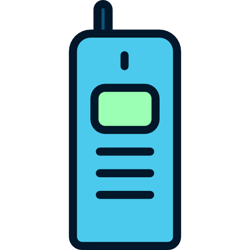 Technology Telephone Flat Black Icon