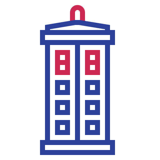 Travel, Phone Booth, London Icon Free Of Science And Fiction