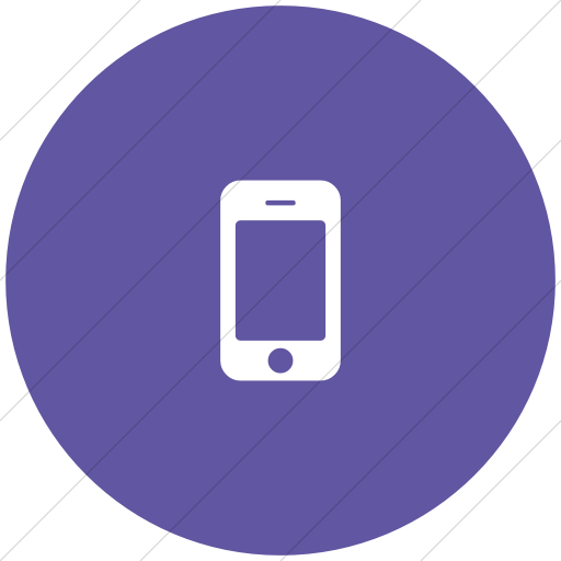 Flat Circle White On Purple Bootstrap Font Awesome