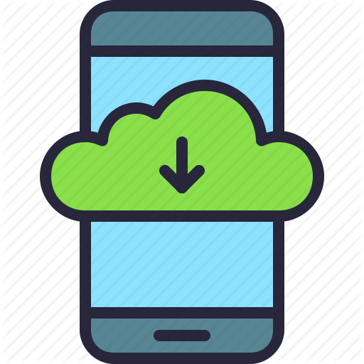 App, Cloud, Download, Drive, Mobile, Phone, Storage Icon