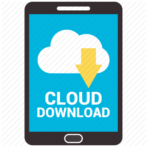 Arrow, Cloud, Download, Mobile, Phone Icon