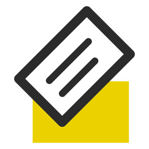 Business Card Colored Stroke Icon