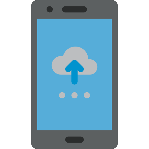 Cloud, Mobile, Phone, Smartphone Icon Free Of Colored Hand Phone Icons