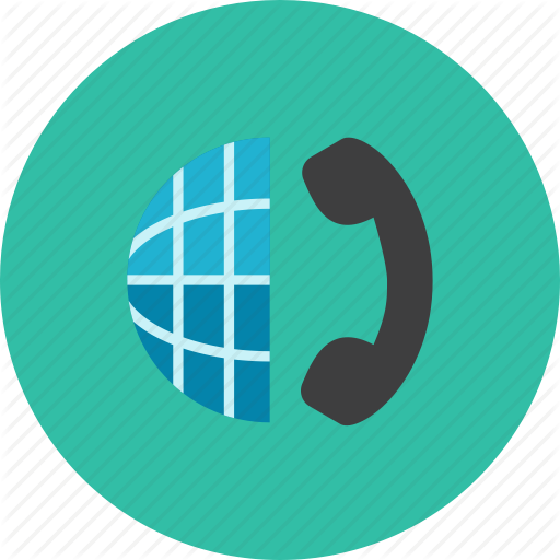 Globe, Phone Icon