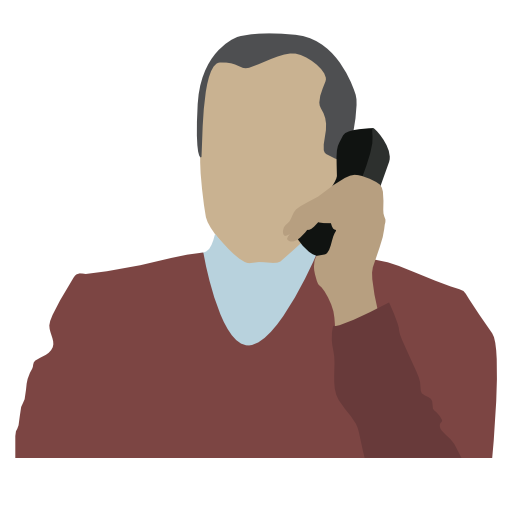 Person, Business, People, Executive, Man, Phone Icon Free