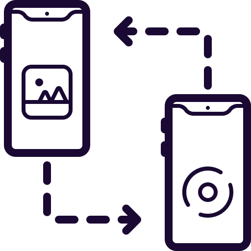 Content, Data, Mobile, Share, Sync, Transfer Icon Free Of Mobile