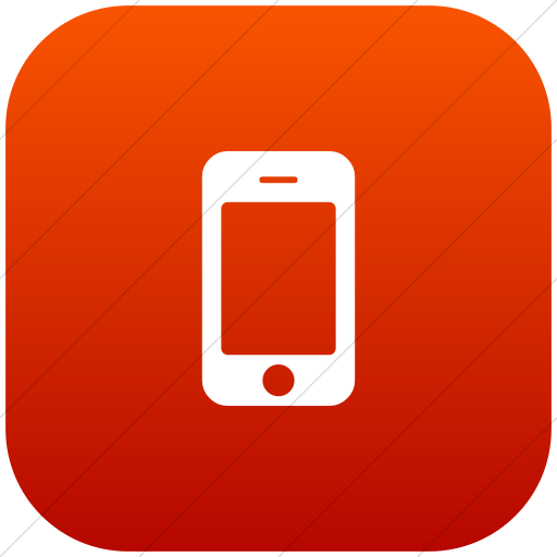 Flat Rounded Square White On Red Gradient Bootstrap