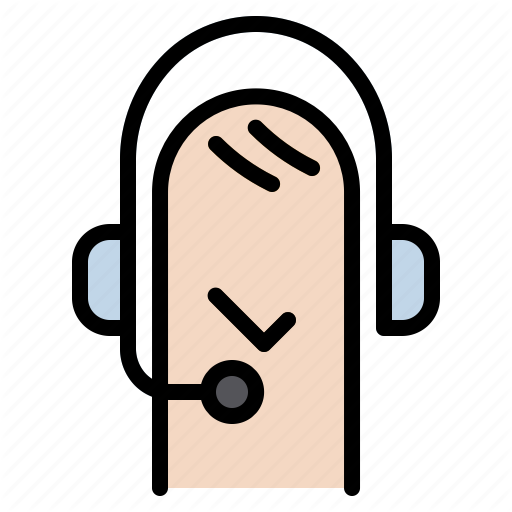 Call, Center, Headset, Line, Phone, Service Icon