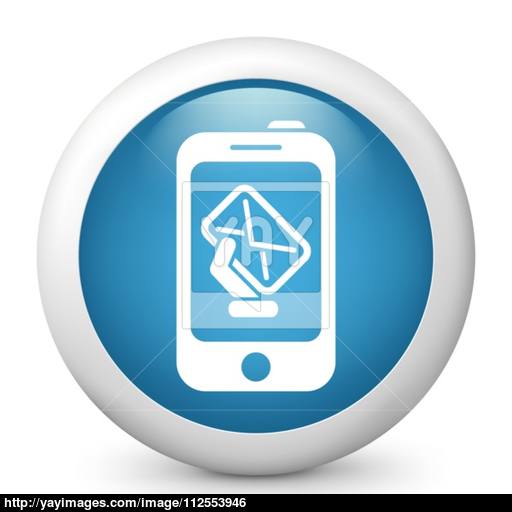 Smartphone Mail Icon Vector