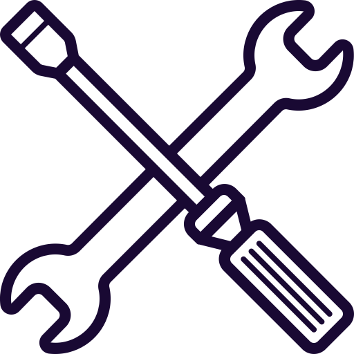Driver, Mobile, Phone, Repair, Screw, Service, Wrench Icon