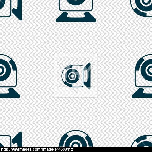 Webcam Sign Icon Web Video Chat Symbol Camera Chat Seamless