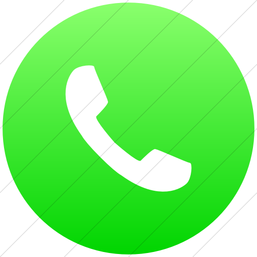 Flat Circle White On Ios Neon Green Gradient