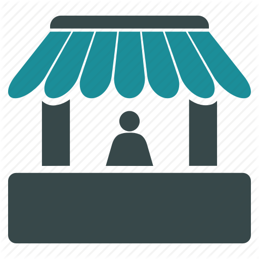 Booth, Hut, Kiosk, Market, Sale, Seller, Shop Icon