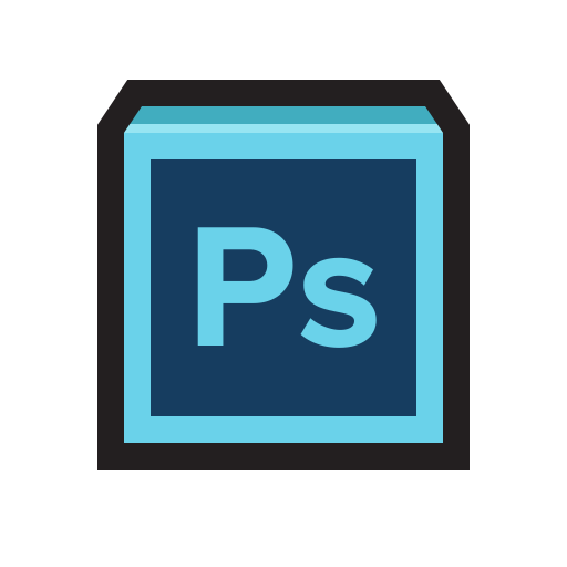 Adobe Photoshop Icon Flat Strokes App Iconset Hopstarter