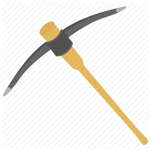Digging Tool, Mason Tool, Mining Tool, Pickaxe, Soil Digger Icon