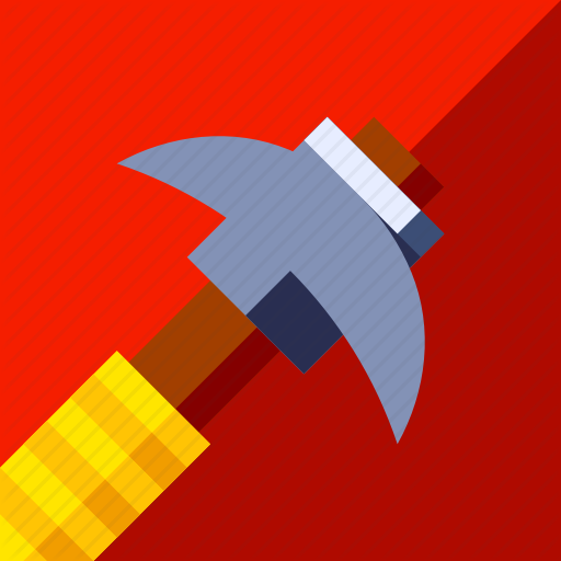 Equipment, Game, Mining, Pickaxe Icon