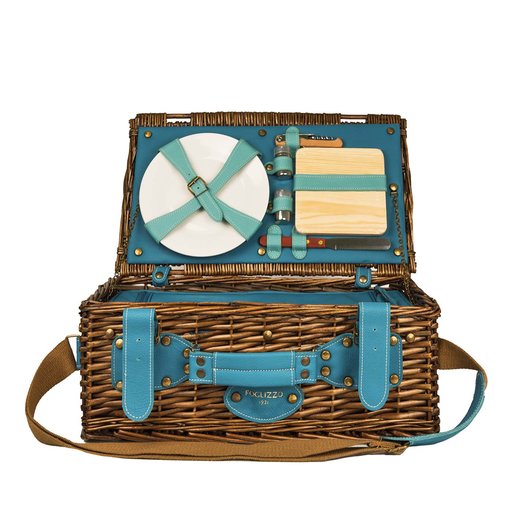 Leather Picnic Basket