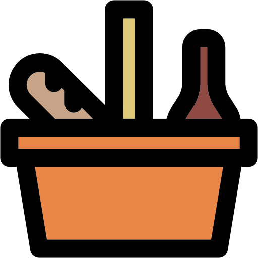 Food, Basket, Fashion, Camping, Picnic Icon