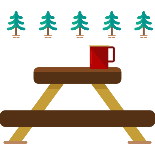 Rest Area, Picnic Table, Park, Nature, Camping, Picnic Icon