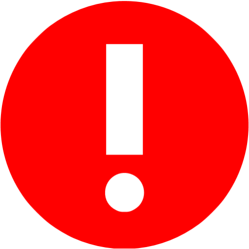 Red Warning Icon