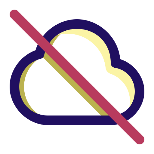 Cloud, Computing, Data, Disable, Off, Server, Unavailable Icon