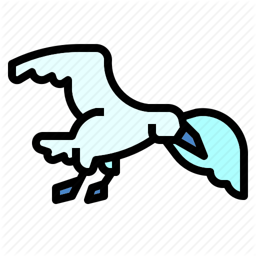 Bird, Flying, Pier, Seagull Icon