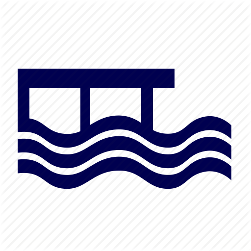 Coastline, Pier, Water Icon
