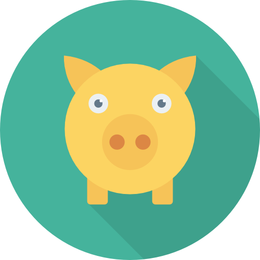 Piggy Bank Icon Banking And Finance Dinosoftlabs