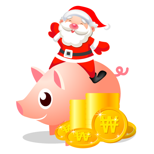 Santa Piggy Bank Icon Santa Iconset Mid Nights