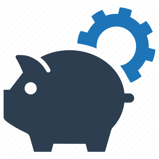 Gear, Investment, Piggy Bank, Savings, Setting Icon