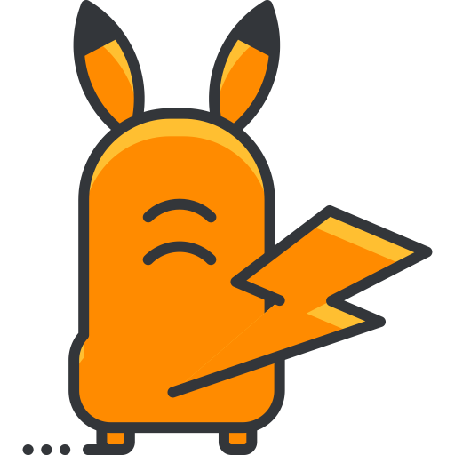 Pikachu, Fill, Linear Icon With Png And Vector Format For Free