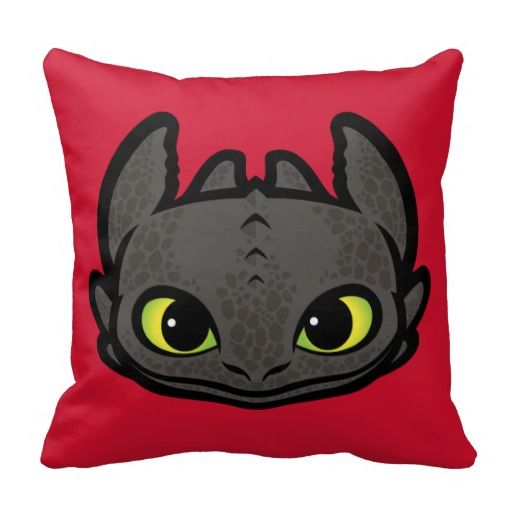 Toothless Head Icon Throw Pillow Razzle Zazzle Pillows