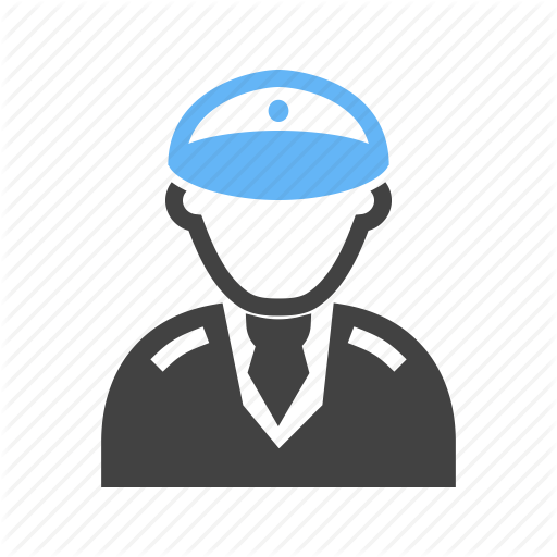 Airplane, Captain, Officer, Pilot Icon