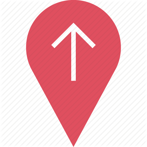 Google, Locate, Location, Pin, Up Icon