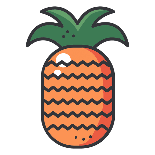 Pineaple Color Stroke Icon