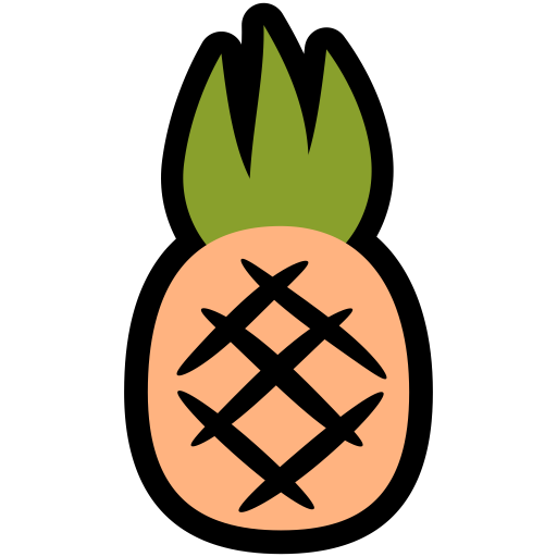 Pineapple Icon Fresh Fruit Iconset Alex T