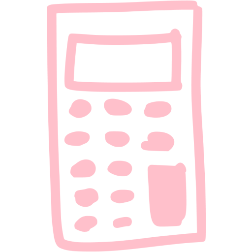 Pink Calculator Icon