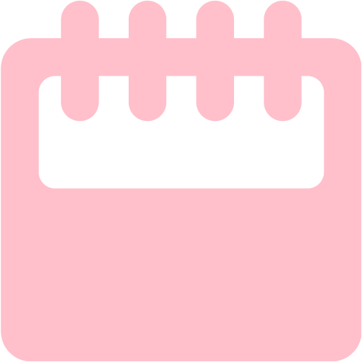 Pink Calendar Icon