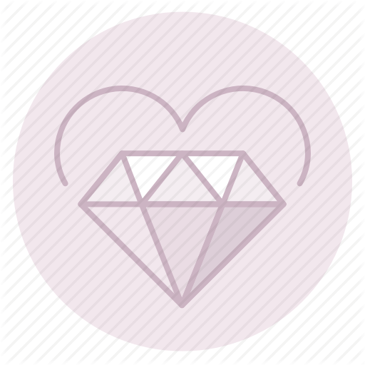 Diamond, Engagement, Heart, Love, Marriage, Wedding Icon